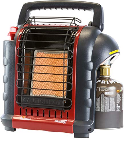 Mr. Heater Portable Buddy tragbare Indoor/ Outdoor Gasheizung inkl. Adapter für Gaskartuschen (2400 Watt)